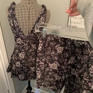Free People Biker Short Set